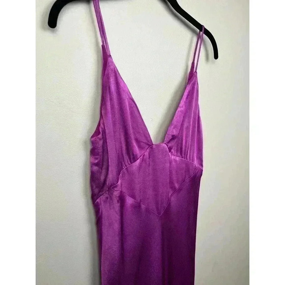 NWT Bardot Wintour Purple Glo Maxi Slip Dress - size 4 - Picture 3 of 7